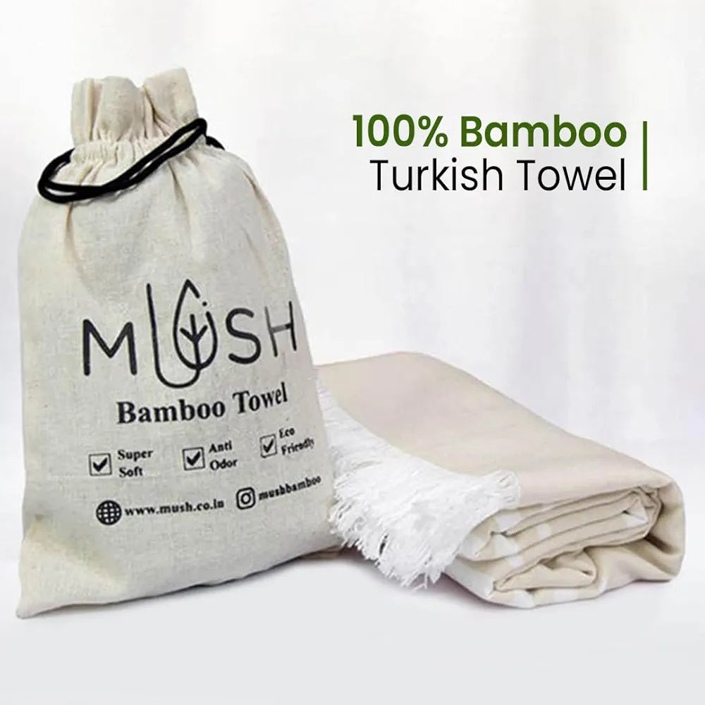 Mush Rayon Derived From Bamboo Large Bath Towel | Ultra Soft, Absorbent, Light Weight, & Quick Dry Towel For Bath, Travel, Gym, Beach, Pool, And Yoga | 75 X 150 Cms , 250 TC
